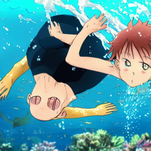 Underwater Anime Girl Live Wallpaper - WallpaperWaifu