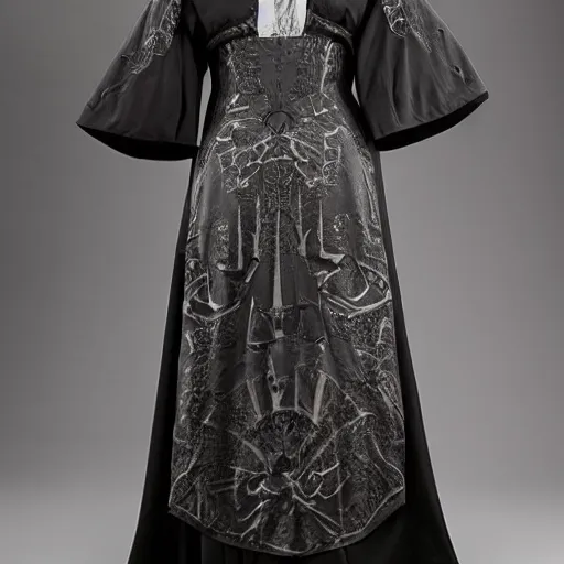 Image similar to jugendstil dress for female darth mother