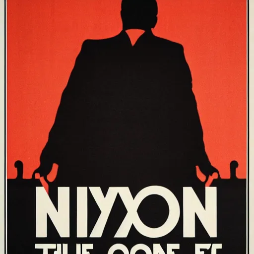 Prompt: nixon's the one poster