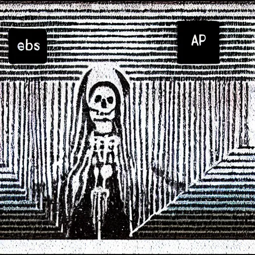 Image similar to audio spectrum of a ghost speaking to loved ones from beyond the grave