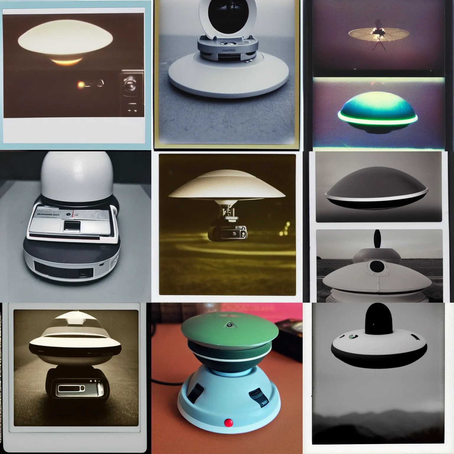 Prompt: polaroid nineties ufo flying saucer