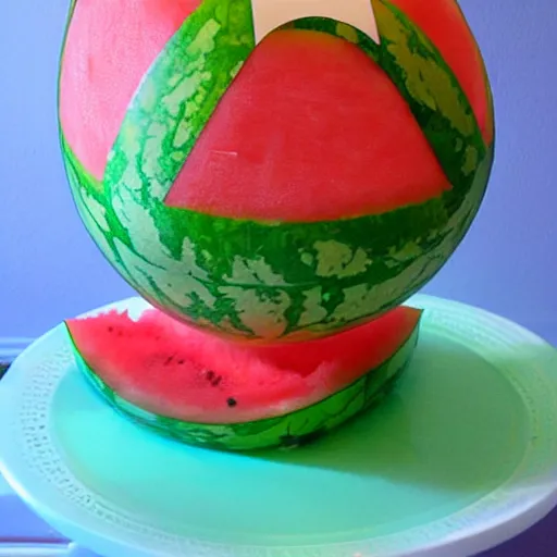 Prompt: watermelon Hindenburg