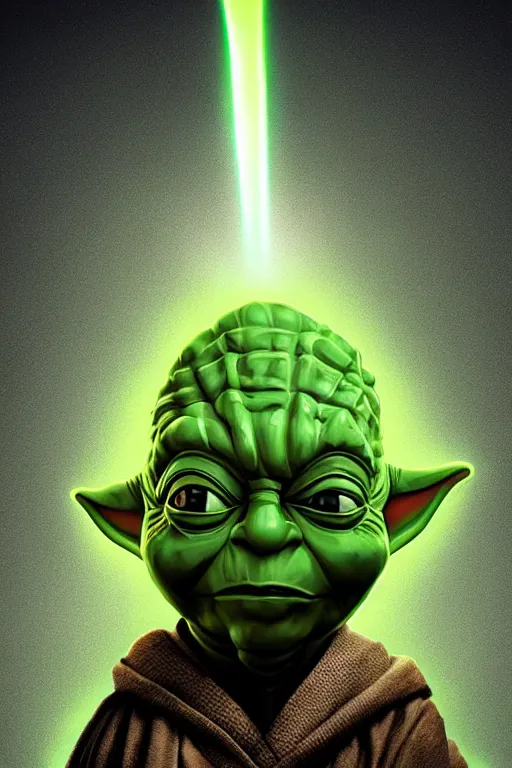 Image similar to 📷 master yoda is a soda can, head portrait, dynamic lighting, 4 k