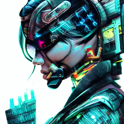 Prompt: beautiful futuristic cyber punk woman, photo realistic, hyper detailed, bio punk, comic book illustration