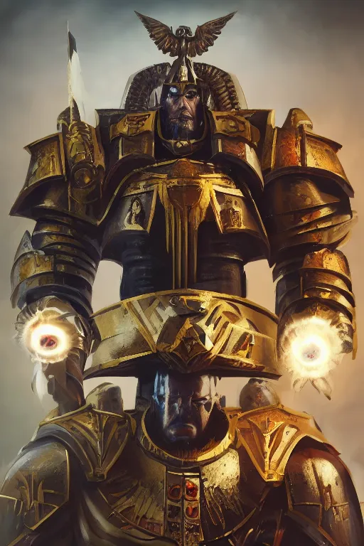 Image similar to queen portrait heros warhammer 4 0 k horus heresy fanart - the primarchs emperor by johannes helgeson animated with vfx concept artist & illustrator global illumination ray tracing hdr fanart arstation zbrush central hardmesh 8 k octane renderer comics stylized