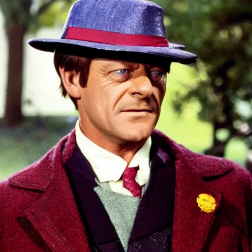 Image similar to Sean Bean as Bert in Mary Poppins, movie still, photograph