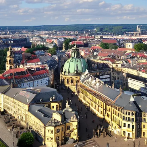 Prompt: dresden, wide shot