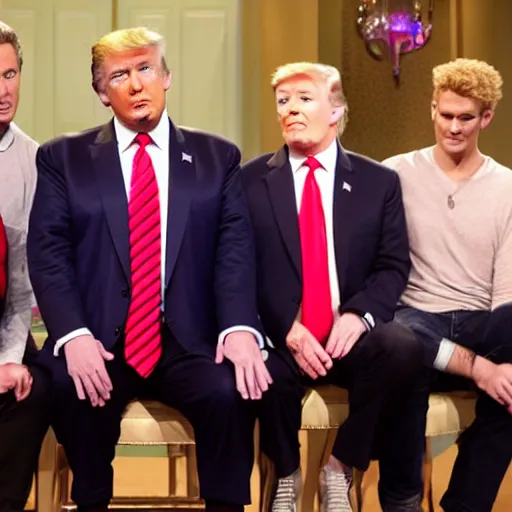 Image similar to Donald trump as part of the whose line is it anyway cast