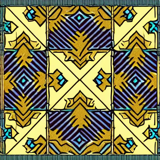 Image similar to fabric pattern of a meeple