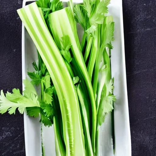 Image similar to celery with a face like selena gomez