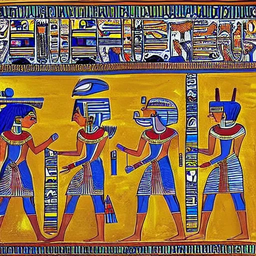 Prompt: egyptian art