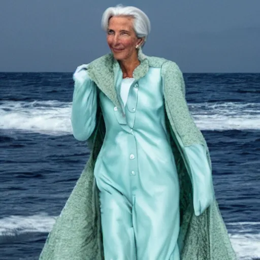 Prompt: Christine Lagarde as Ursula the Sea Witch