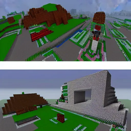 Image similar to Elon Musk in Minecraft