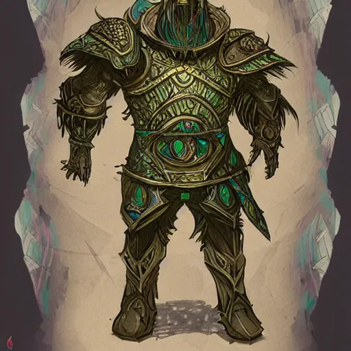 Image similar to Detailed colorful concept art of celtic giant as a dark souls boss; fantasy