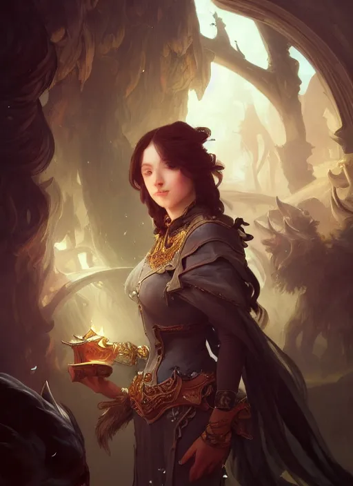 Image similar to photography of edwin henry landseer, deep focus, d & d and mtg, fantasy, intricate, elegant, highly detailed, digital painting, artstation, concept art, matte, sharp focus, illustration, hearthstone, art by artgerm and greg rutkowski and alphonse mucha