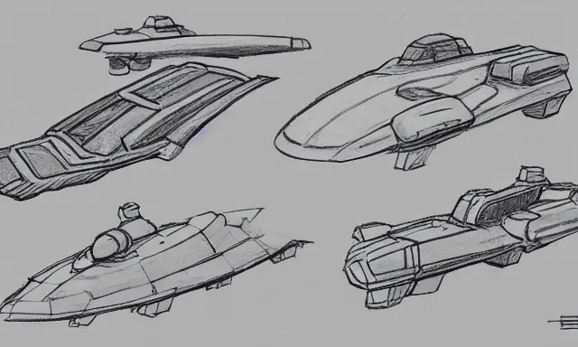 Image similar to spaceship sketches