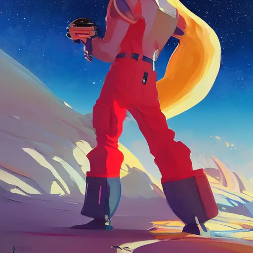 Prompt: hero world space dandy, behance hd by jesper ejsing, by rhads, makoto shinkai and lois van baarle, ilya kuvshinov, rossdraws global illumination