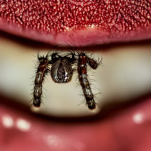 Image similar to spider mouth highly detailed, 8k, high resolution
