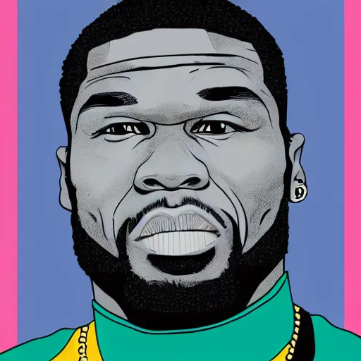 Image similar to vector art of 5 0 cent