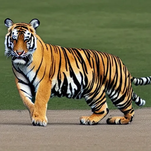 Image similar to a lep is a ball, a korf is tiger, a clort is a tiger, 8k,