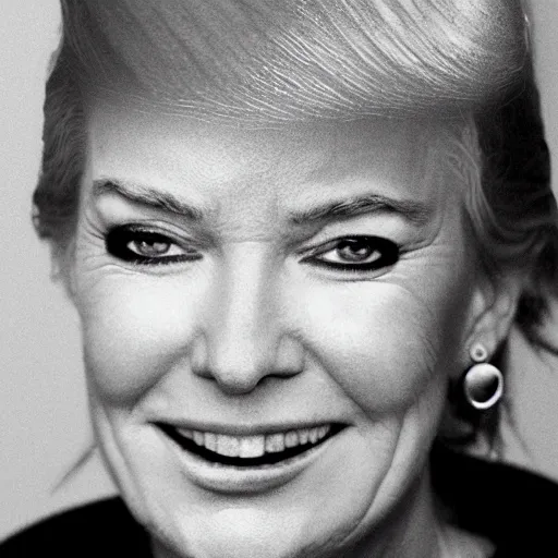 Image similar to donald trump as a woman, hyper realistic, ultra detailed, 8 k, 5 0 mm lens