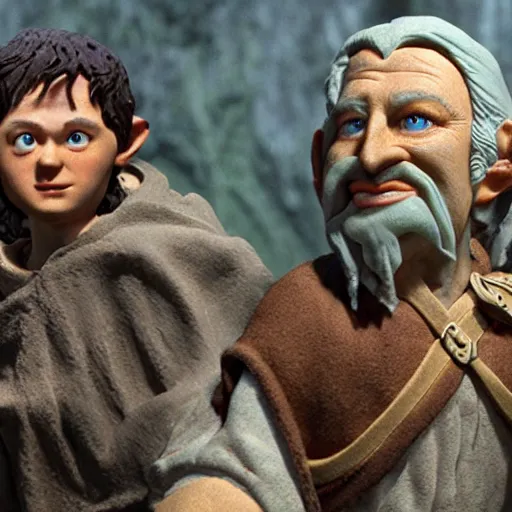 Image similar to still lord of the rings, claymation, 8 k, hyperdetalied, cgsociety,