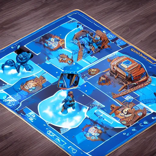 Prompt: the blue brothers movie, board game, octane render, comic book, isometric, 8 k