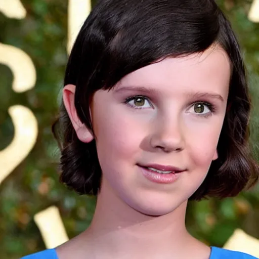 Prompt: photo of adult millie bobby brown, large shot