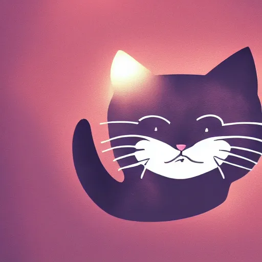 Image similar to cat theme logo, cat theme banner, cat design, cat with smile, art photography style, trending on artstation, warm light, lovely and cute, fantasy art, 8 k resolution