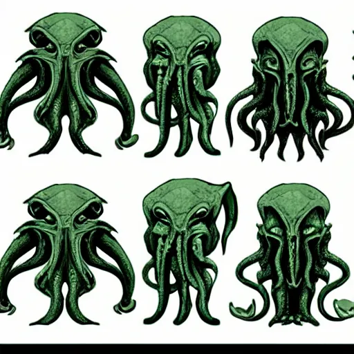 Image similar to 2d cthulhu illustration, simplified forms, high detail, in the style of Beistle studio lighting