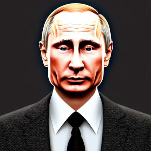 Image similar to Detailed image of Vladimir Putin with detailed face, in game style 8k, wearing only pants, bare torso, his body is old and ugly with sagging old skin,