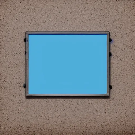 Image similar to a photo of an empty canvas with blue tape in the shape of a grid against a gray background