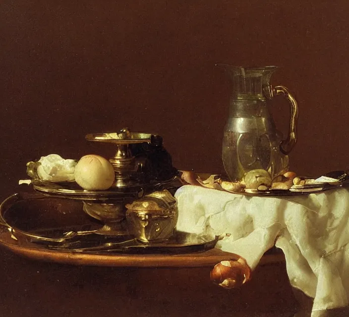 Image similar to still life by willem claesz heda