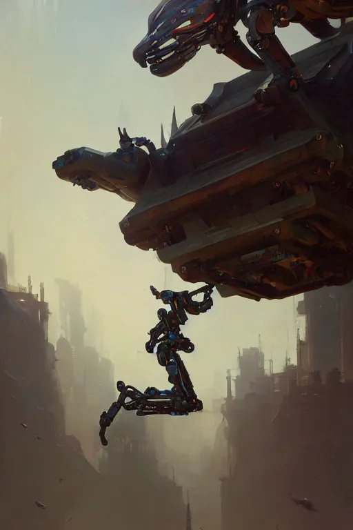 Image similar to robot caracal flying up on the victorian city, extremely detailed digital painting, in the style of fenghua zhong and ruan jia and jeremy lipking and peter mohrbacher, mystical colors, rim light, beautiful lighting, 8 k, stunning scene, raytracing, octane, trending on artstation