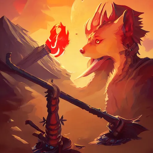 Prompt: shiba death metal satanic fantasy art heartstone video game icon, 2 d game art gta cover, official fanart behance hd artstation by jesper ejsing, by rhads, makoto shinkai and lois van baarle, ilya kuvshinov, rossdraws