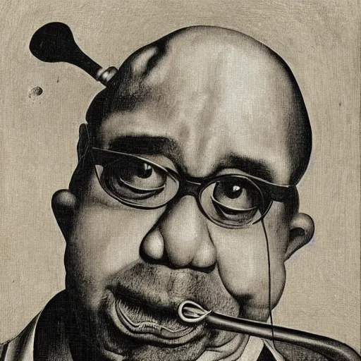 Image similar to dizzy gillespie by hieronymus bosch