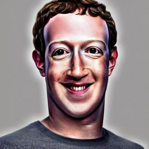 Prompt: Mark Zuckerberg with no mouth