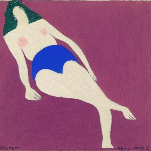 Image similar to A character by Milton Avery