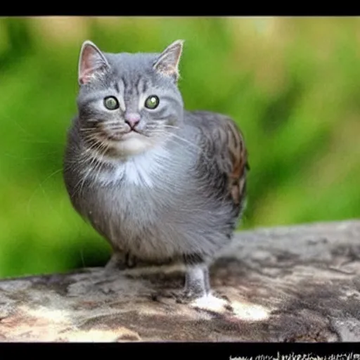 Image similar to kitty bird hybrid, cute, friendly