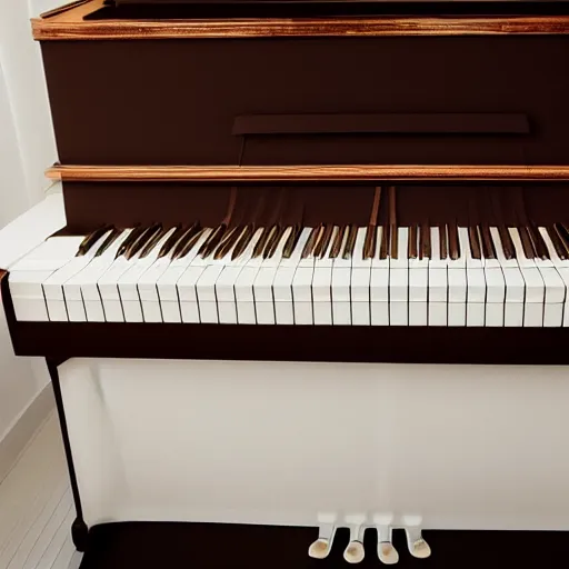 Prompt: upright piano covered in a white sheet, award winning photo, studio lightning