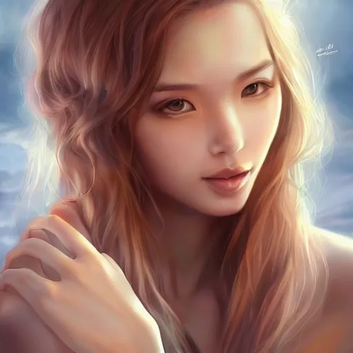 Image similar to In the world you will have tribulation. But take heart; I have overcome the world, artwork by artgerm