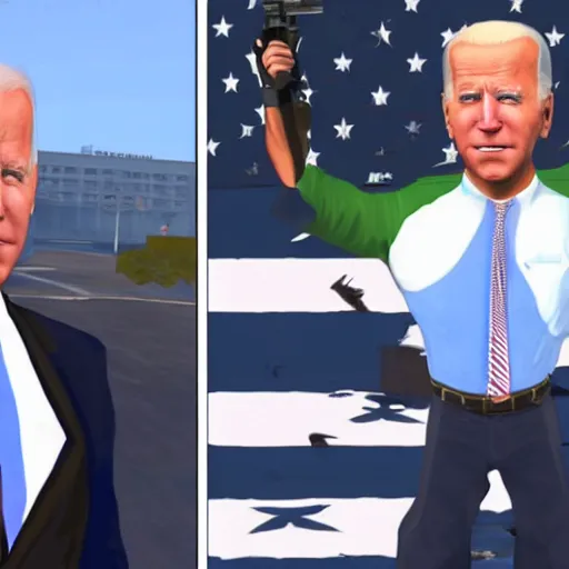 Image similar to joe biden in gta v