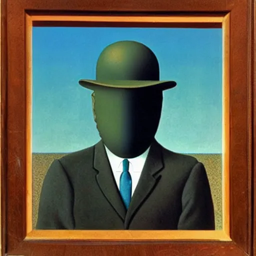 Image similar to Twitter by René Magritte