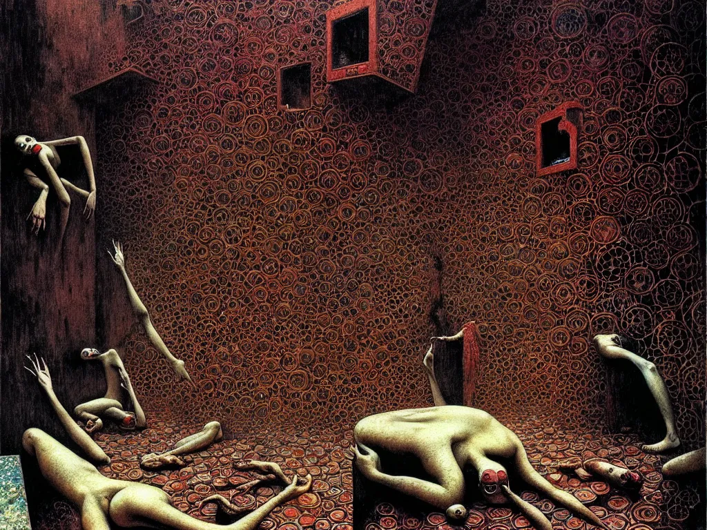 Prompt: photo of cockroaches taking a bath in an old dirty soviet bathroom, karol bak, neo - gothic, gothic, rich deep colors. beksinski painting, from a movie by david cronenberg. art by takato yamamoto. masterpiece. realistic detailed image