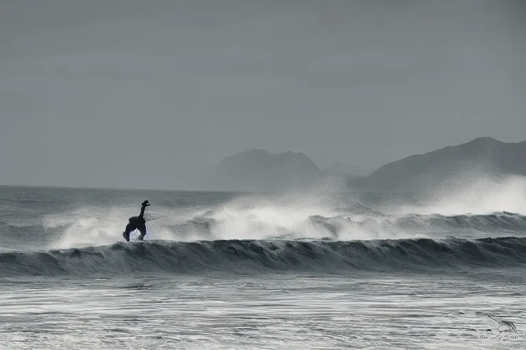 Image similar to cthulhu riding out of the ocean in Malibu morning natural light by Emmanuel Lubezki