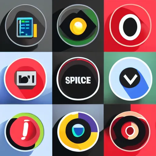 Prompt: concept art of spherical smartphone, apps icons, high performance