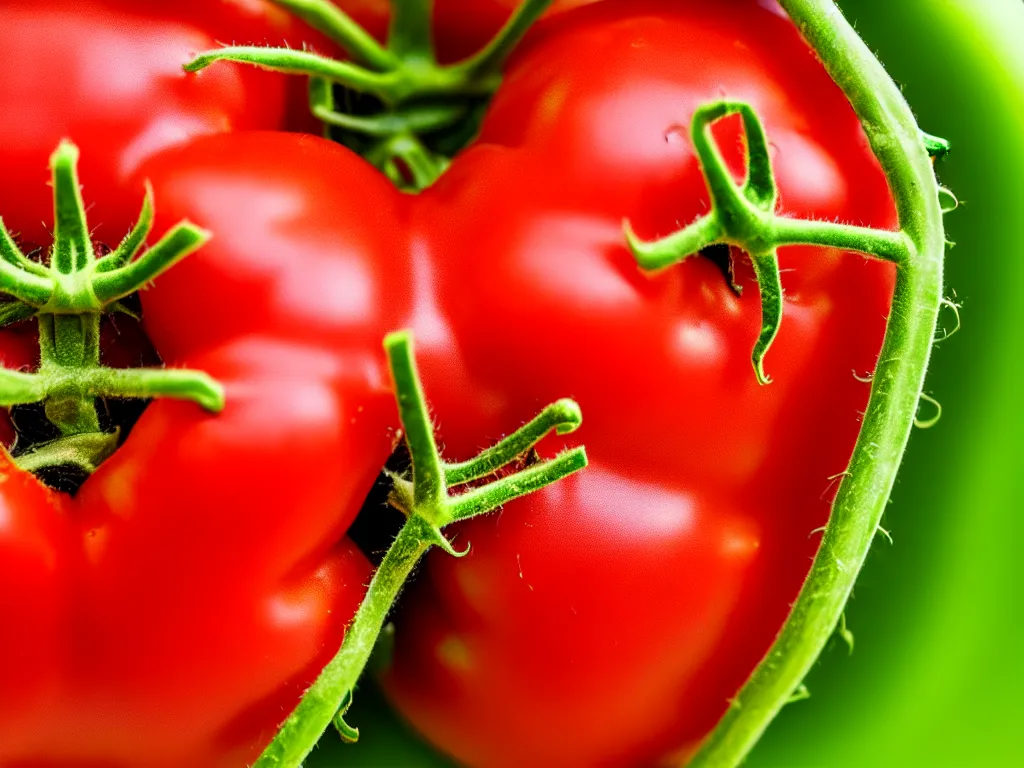 Prompt: a perfect portrait of a cross section of a tomato with tiny humans burrowing wormlike through its juicy interior. macro extreme, eye popping wet colours.