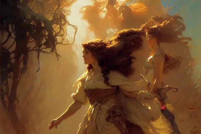 Prompt: the name of the wind by patrick rothfuss, character design, painting by gaston bussiere, craig mullins, j. c. leyendecker,