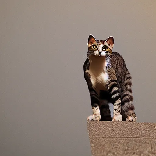 Image similar to a feline falcon - cat - hybrid, animal photography