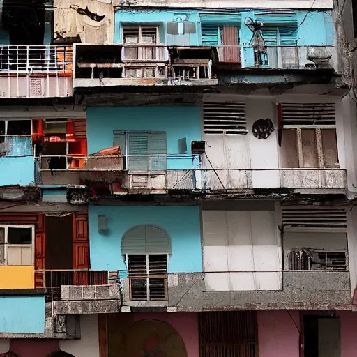 Image similar to rio de janeiro house. the house is in a favela. extremely detailed. wong kar wai, hyper - realistic, 8 k